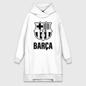 Платье-худи хлопок с принтом BARCA в Курске,  |  | barcelona | champions | fc | fc barcelona 20 21 | fcb | football club | league | lionel | messi | spain | sport | барселона | испания | лига | лионель | месси | спортивные | униформа | фирменые цвета | фк | футбольный клуб | чемпионов