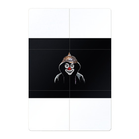 Магнитный плакат 2Х3 с принтом Клоун в шапочке в Курске, Полимерный материал с магнитным слоем | 6 деталей размером 9*9 см | 5g вышки | клоун | связь | фобия | фольга