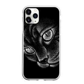 Чехол для iPhone 11 Pro матовый с принтом Волшебный кот в Курске, Силикон |  | Тематика изображения на принте: black | cat | eyes | kitten | kitty | pussy | pussycat | взгляд | глаз | глаза | кот | кота | котенок | коты | котят | котята | котячьи | кошачьи | кошка | кошки | мордочка | нос | носик | с котом | усатый | усики | усища | усищи | че