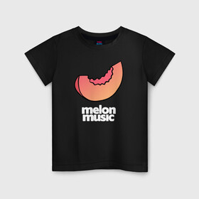 Детская футболка хлопок с принтом MELON MUSIC в Курске, 100% хлопок | круглый вырез горловины, полуприлегающий силуэт, длина до линии бедер | mayot | melon | music | seemee | yungway | вэй | дыни | майот | мелон | мьюзик | сими | янг | янгвэй