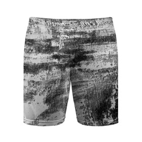 Мужские шорты спортивные с принтом Black only в Курске,  |  | белый | паттерн | серый | стена | текстура | уголь | черный | штрихи | штукатурка