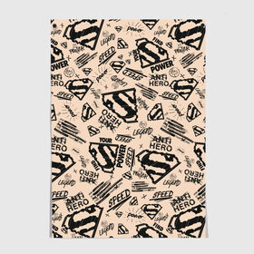 Постер с принтом Find your power в Курске, 100% бумага
 | бумага, плотность 150 мг. Матовая, но за счет высокого коэффициента гладкости имеет небольшой блеск и дает на свету блики, но в отличии от глянцевой бумаги не покрыта лаком | man | steel | superman | vdzajul | супермен | супермэн