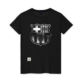 Женская футболка хлопок с принтом FC Barcelona | Gradient effect (2021) в Курске, 100% хлопок | прямой крой, круглый вырез горловины, длина до линии бедер, слегка спущенное плечо | Тематика изображения на принте: 0x000000123 | barca | barcelona | fcb | messi | барса | барселона | месси | фкб