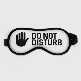 Маска для сна 3D с принтом Do not disturb в Курске, внешний слой — 100% полиэфир, внутренний слой — 100% хлопок, между ними — поролон |  | 