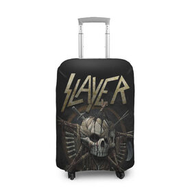 Чехол для чемодана 3D с принтом Slayer в Курске, 86% полиэфир, 14% спандекс | двустороннее нанесение принта, прорези для ручек и колес | kerry king | musical group | repentless | slayer | tom araya | метал | том арайа | трэш