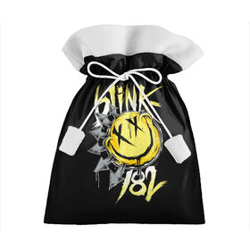 Подарочный 3D мешок с принтом Blink 182 в Курске, 100% полиэстер | Размер: 29*39 см | i miss you | mark hoppus | the rock show | travis barker | vevo | марк аллан хоппус | панк | рок | том делонг