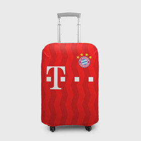 Чехол для чемодана 3D с принтом FC Bayern Munchen в Курске, 86% полиэфир, 14% спандекс | двустороннее нанесение принта, прорези для ручек и колес | bayern | bayern munchen | champions league | fc bayern munchen | germany | munchen | бавария | германия | левандовски | лига чемпионов | мюнхен | рибери | роббен