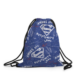 Рюкзак-мешок 3D с принтом Awake all в Курске, 100% полиэстер | плотность ткани — 200 г/м2, размер — 35 х 45 см; лямки — толстые шнурки, застежка на шнуровке, без карманов и подкладки | Тематика изображения на принте: man | steel | superman | vdzajul | супермен | супермэн