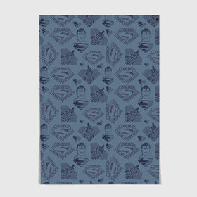Постер с принтом COURAGE в Курске, 100% бумага
 | бумага, плотность 150 мг. Матовая, но за счет высокого коэффициента гладкости имеет небольшой блеск и дает на свету блики, но в отличии от глянцевой бумаги не покрыта лаком | man | steel | superman | vdzajul | супермен | супермэн