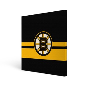 Холст квадратный с принтом BOSTON BRUINS NHL в Курске, 100% ПВХ |  | black | boston | bruins | hockey | ice | logo | nhl | sport | usa | бостон | брюинз | логотип | нхл | спорт | хоккей
