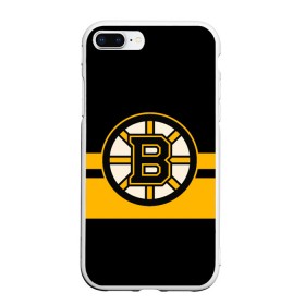 Чехол для iPhone 7Plus/8 Plus матовый с принтом BOSTON BRUINS NHL в Курске, Силикон | Область печати: задняя сторона чехла, без боковых панелей | black | boston | bruins | hockey | ice | logo | nhl | sport | usa | бостон | брюинз | логотип | нхл | спорт | хоккей