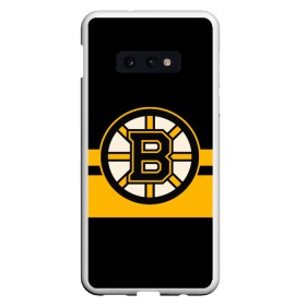 Чехол для Samsung S10E с принтом BOSTON BRUINS NHL в Курске, Силикон | Область печати: задняя сторона чехла, без боковых панелей | Тематика изображения на принте: black | boston | bruins | hockey | ice | logo | nhl | sport | usa | бостон | брюинз | логотип | нхл | спорт | хоккей