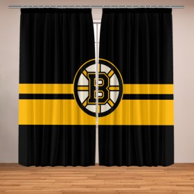 Фотошторы с принтом BOSTON BRUINS NHL в Курске, Блэкаут (светозащита 90%) / Габардин (светозащита 40% | 2 полотна шириной по 145 см; Высота 200-300 см; Крепление: шторная лента (на крючки); | black | boston | bruins | hockey | ice | logo | nhl | sport | usa | бостон | брюинз | логотип | нхл | спорт | хоккей