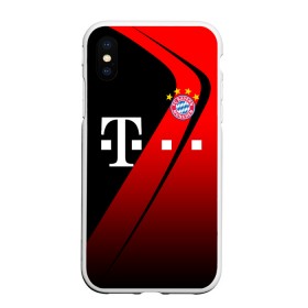 Чехол для iPhone XS Max матовый с принтом FC Bayern Munchen Форма в Курске, Силикон | Область печати: задняя сторона чехла, без боковых панелей | Тематика изображения на принте: bayern | bayern munchen | champions league | fc bayern munchen | germany | munchen | бавария | германия | левандовски | лига чемпионов | мюнхен | рибери | роббен