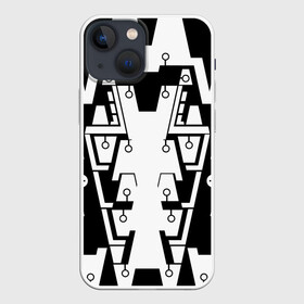 Чехол для iPhone 13 mini с принтом КИБЕРПАНК,ФАНТАСТИКА,БУДУЩЕЕ, в Курске,  |  | абстракция | будущее | геометрия | графика | киберпанк | метал | механизм | техника | фантастика | черно белое