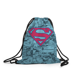 Рюкзак-мешок 3D с принтом Man of steel в Курске, 100% полиэстер | плотность ткани — 200 г/м2, размер — 35 х 45 см; лямки — толстые шнурки, застежка на шнуровке, без карманов и подкладки | man | steel | superman | vdzajul | супермен | супермэн