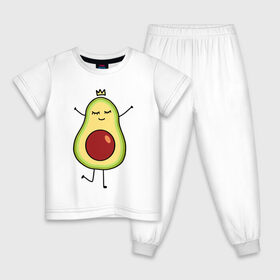 Детская пижама хлопок с принтом Милое авокадо в Курске, 100% хлопок |  брюки и футболка прямого кроя, без карманов, на брюках мягкая резинка на поясе и по низу штанин
 | Тематика изображения на принте: авокадо | милое
