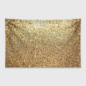 Флаг-баннер с принтом Блёстки в Курске, 100% полиэстер | размер 67 х 109 см, плотность ткани — 95 г/м2; по краям флага есть четыре люверса для крепления | блеск | блёстки | блестяшки | золото