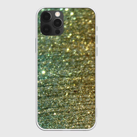Чехол для iPhone 12 Pro Max с принтом Бирюзовый блеск в Курске, Силикон |  | бирюзовый | блеск | блестящая пыль | зелёный | стразы