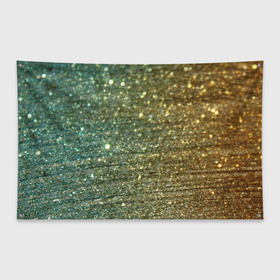 Флаг-баннер с принтом Бирюзовый блеск в Курске, 100% полиэстер | размер 67 х 109 см, плотность ткани — 95 г/м2; по краям флага есть четыре люверса для крепления | бирюзовый | блеск | блестящая пыль | зелёный | стразы