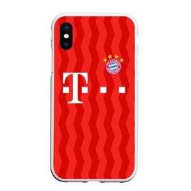 Чехол для iPhone XS Max матовый с принтом FC Bayern Munchen униформа в Курске, Силикон | Область печати: задняя сторона чехла, без боковых панелей | bayern | bayern amateure | bayern munchen | champions league | fc bayern munchen | germany | munchen | бавария | германия | левандовски | лига чемпионов | мюнхен | рибери | роббен