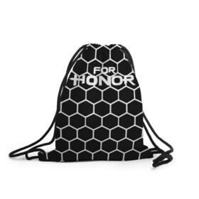 Рюкзак-мешок 3D с принтом FOR HONOR в Курске, 100% полиэстер | плотность ткани — 200 г/м2, размер — 35 х 45 см; лямки — толстые шнурки, застежка на шнуровке, без карманов и подкладки | for honor | game | за честь | игра | онор | фор хонор
