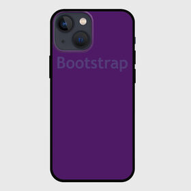 Чехол для iPhone 13 mini с принтом Bootstrap в Курске,  |  | cmyk | css | design | designer | html | illustratork | photoshop | rgb | дезигнер | дизайн | дизанер | ргб