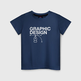 Детская футболка хлопок с принтом Graphic Design в Курске, 100% хлопок | круглый вырез горловины, полуприлегающий силуэт, длина до линии бедер | cmyk | design | designer | illustrator | photoshop | rgb | дезигнер | дизайн | дизанер | ргб