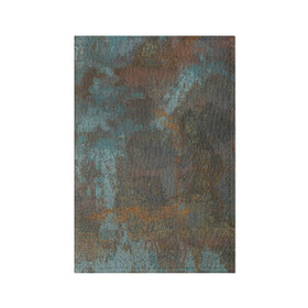 Обложка для паспорта матовая кожа с принтом Rusty Metal в Курске, натуральная матовая кожа | размер 19,3 х 13,7 см; прозрачные пластиковые крепления | грязный | краски | металл | разводы | ржавчина | текстура | темный | узор