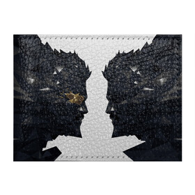 Обложка для студенческого билета с принтом Deus Ex(спина) в Курске, натуральная кожа | Размер: 11*8 см; Печать на всей внешней стороне | adam jensen | cyberpunk | deus ex | eidos montreal | games | human revolution | low poly | mankind divided | square enix | адам дженсен | бог из | игры | киберпанк