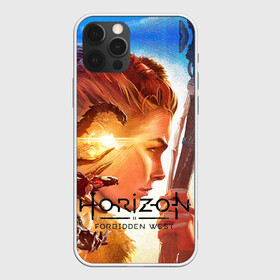 Чехол для iPhone 12 Pro с принтом Horizon Forbidden West в Курске, силикон | область печати: задняя сторона чехла, без боковых панелей | aloy | guerrilla games | horizon forbidden west | hunt | zero dawn | горизонт | запретный запад | игры | нулевой рассвет | охота | элой