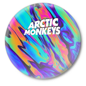 Значок с принтом ARCTIC MONKEYS в Курске,  металл | круглая форма, металлическая застежка в виде булавки | alex turner | arctic monkeys | rock | алекс тернер | арктик манкис | рок