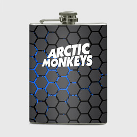 Фляга с принтом ARCTIC MONKEYS в Курске, металлический корпус | емкость 0,22 л, размер 125 х 94 мм. Виниловая наклейка запечатывается полностью | Тематика изображения на принте: alex turner | arctic monkeys | rock | алекс тернер | арктик манкис | рок