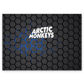 Поздравительная открытка с принтом ARCTIC MONKEYS в Курске, 100% бумага | плотность бумаги 280 г/м2, матовая, на обратной стороне линовка и место для марки
 | Тематика изображения на принте: alex turner | arctic monkeys | rock | алекс тернер | арктик манкис | рок