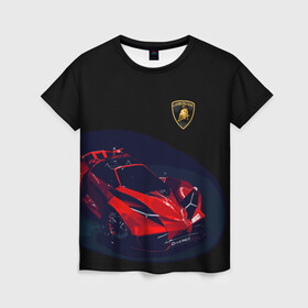 Женская футболка 3D с принтом Lamborghini Diverso в Курске, 100% полиэфир ( синтетическое хлопкоподобное полотно) | прямой крой, круглый вырез горловины, длина до линии бедер | bolide | car | italy | lamborghini | motorsport | power.prestige | автомобиль | автоспорт | болид | италия | ламборгини | мощь | престиж