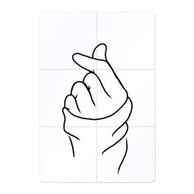Магнитный плакат 2Х3 с принтом Жест любви в Курске, Полимерный материал с магнитным слоем | 6 деталей размером 9*9 см | Тематика изображения на принте: арт | два пальца | жест | жест любви | знак | знак любви | кулак | любовь | палец | пальцы | рисунок | сердце