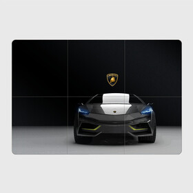 Магнитный плакат 3Х2 с принтом Lamborghini URUS в Курске, Полимерный материал с магнитным слоем | 6 деталей размером 9*9 см | bolide | car | italy | lamborghini | motorsport | power.prestige | автомобиль | автоспорт | болид | италия | ламборгини | мощь | престиж
