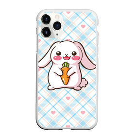 Чехол для iPhone 11 Pro Max матовый с принтом Милый зайка в Курске, Силикон |  | Тематика изображения на принте: веган | вегетарианец | животное | зайцы | зайчик | зайчонок | заяц | кролик | кроль | крольчонок | овощи | пушистик