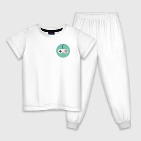Детская пижама хлопок с принтом GAME OVER в Курске, 100% хлопок |  брюки и футболка прямого кроя, без карманов, на брюках мягкая резинка на поясе и по низу штанин
 | game | game over | over | джостик | лого