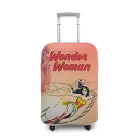 Чехол для чемодана 3D с принтом Принцесса амазонок Диана в Курске, 86% полиэфир, 14% спандекс | двустороннее нанесение принта, прорези для ручек и колес | Тематика изображения на принте: dc | diana | vdsvar | warner bros. | warner premiere | wonder woman | кери расселл | чудо женщина