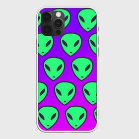 Чехол для iPhone 12 Pro Max с принтом ALIENS в Курске, Силикон |  | alien | space | зеленый | космос | нло | пришелец