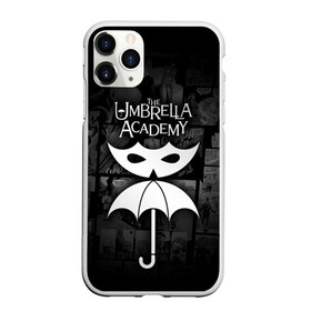 Чехол для iPhone 11 Pro матовый с принтом Академия Амбрелла в Курске, Силикон |  | the umbrella academy | umbrella | академия амбрелла | амбрелла | герб | зонтик