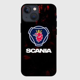 Чехол для iPhone 13 mini с принтом Scania в Курске,  |  | Тематика изображения на принте: scania | автобус | грузовик | дальнобой | дальнобойщик | лев | скания | фура | шведское авто