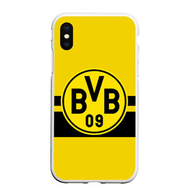 Чехол для iPhone XS Max матовый с принтом BORUSSIA DORTMUND в Курске, Силикон | Область печати: задняя сторона чехла, без боковых панелей | borussia | bundesliga | football | germani | sport | бундеслига | германия | желтый | логотип | спорт | футбол