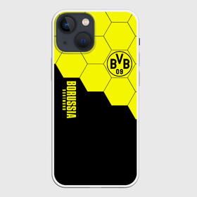 Чехол для iPhone 13 mini с принтом Borussia Dortmund в Курске,  |  | borussia | bvb | dortmund | fifa | football | soccer | uefa | боруссия | германия | клуб | лига | матч | мяч | спорт | уефа | фифа | футбол | шмельцер