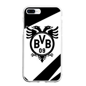 Чехол для iPhone 7Plus/8 Plus матовый с принтом FC Borussia в Курске, Силикон | Область печати: задняя сторона чехла, без боковых панелей | football | germany | sancho dortmund | soccer | бавария | боруссия | дортмунд | лига чемпионов | псж | футбол | холанд | эрлинг холанд