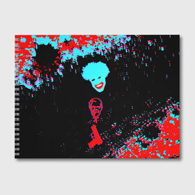 Альбом для рисования с принтом CatboyKami Lolisocks в Курске, 100% бумага
 | матовая бумага, плотность 200 мг. | 2ch | blackface | catboykami | glitch | kfc | lolisocks | блэкфейс | брызги | кэтбой | пистолет | чернокожий