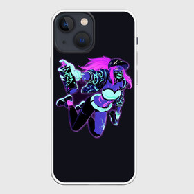 Чехол для iPhone 13 mini с принтом Neon Girl в Курске,  |  | blue | cyberpunk2077 | girl | girls | neon | неон | неоновая девушка