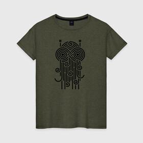 Женская футболка хлопок с принтом Monster в Курске, 100% хлопок | прямой крой, круглый вырез горловины, длина до линии бедер, слегка спущенное плечо | fsm | monster | pasta | pastafarian | ramen | spaghetti