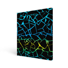 Холст квадратный с принтом НЕОНОВЫЙ ГРАДИЕНТ в Курске, 100% ПВХ |  | геометрия | градиент | лед | молнии | неон | пестрый | полосы | разлом | синий | спортивный | стекло | текстура